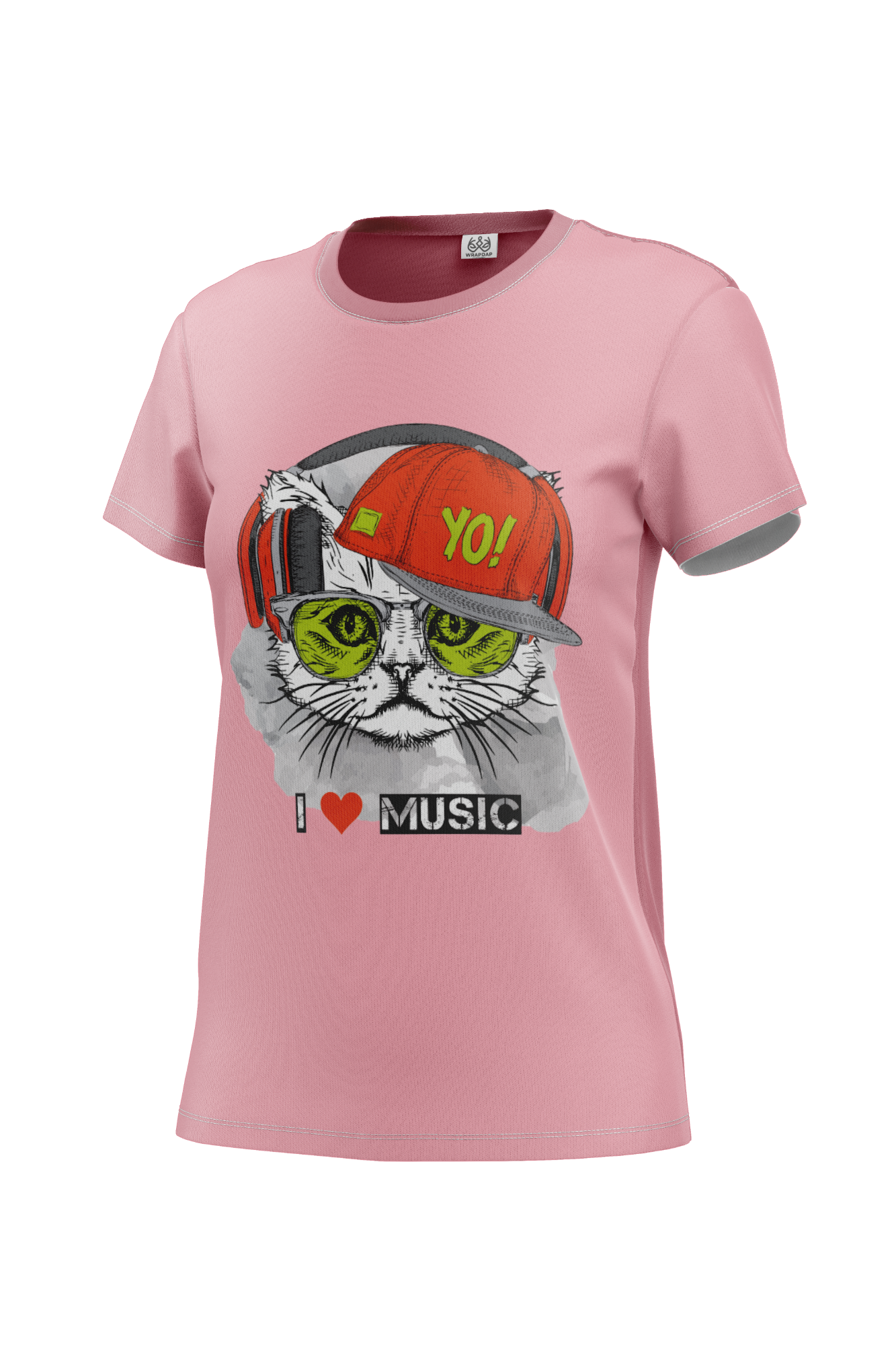 Cat Cotton Women T Shirt
