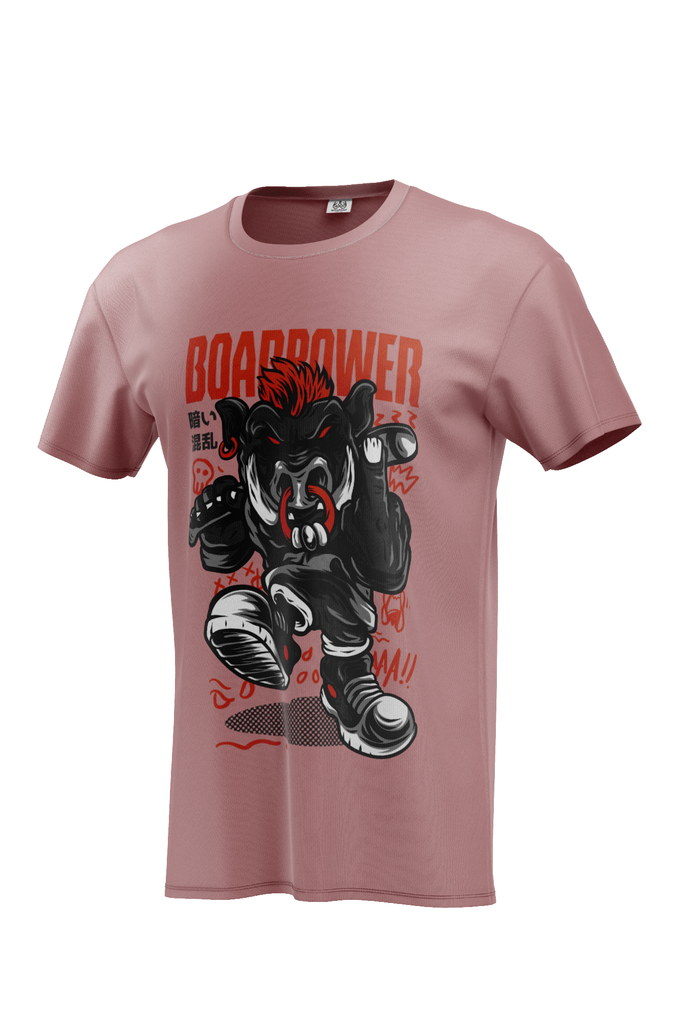 Boar Power Cotton Men T Shirt