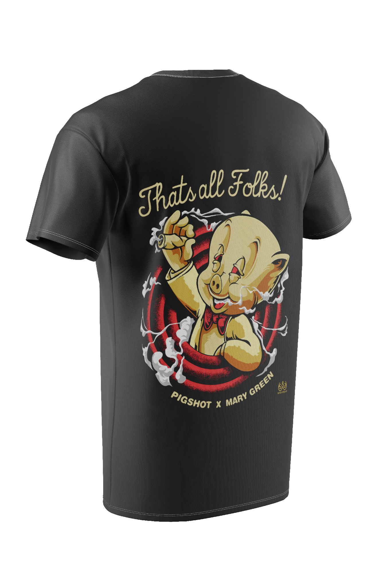 Looney Tunes Black Unisex Oversized T-Shirt