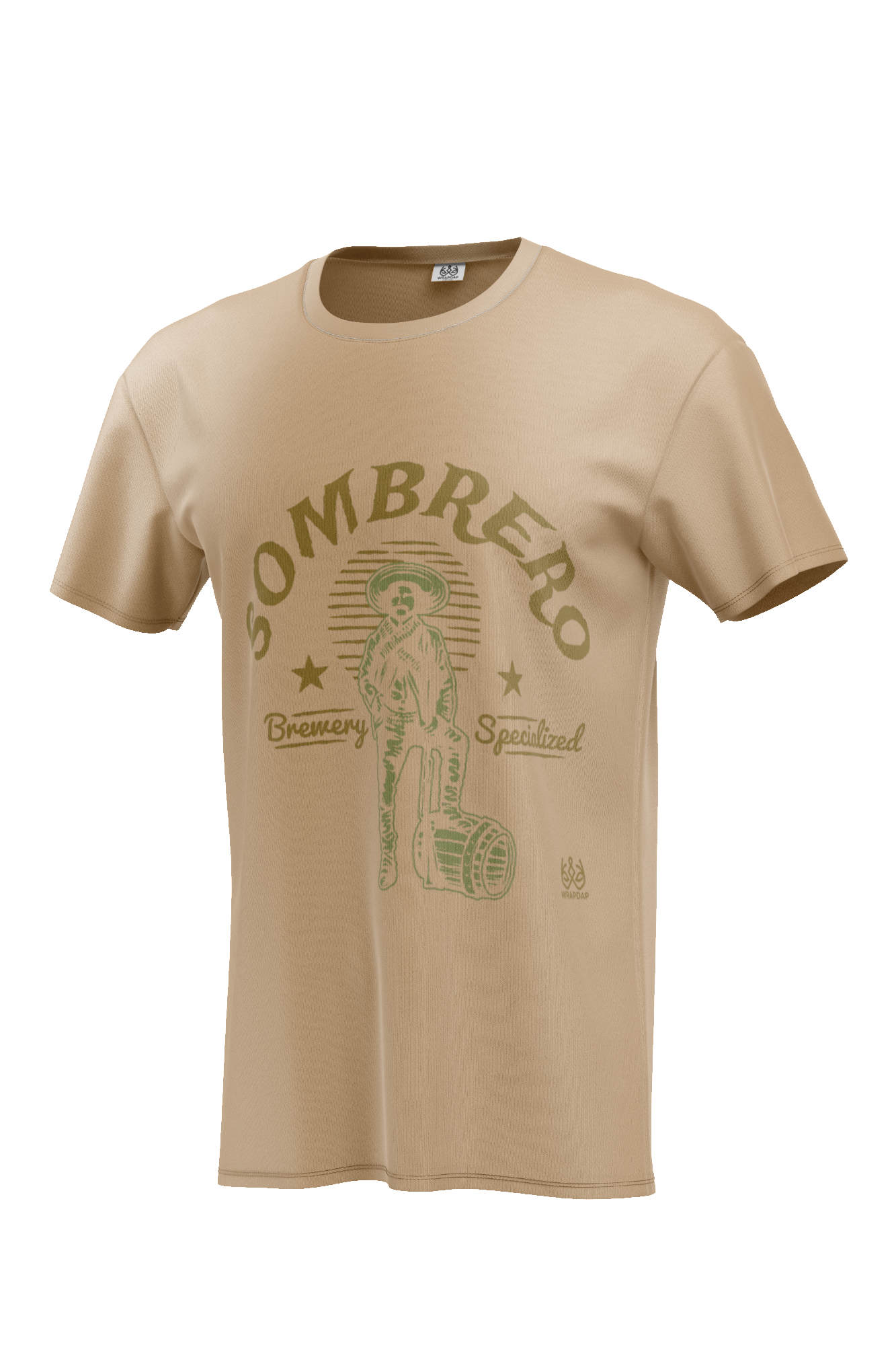 Sombrero Beige Unisex Oversized T-Shirt